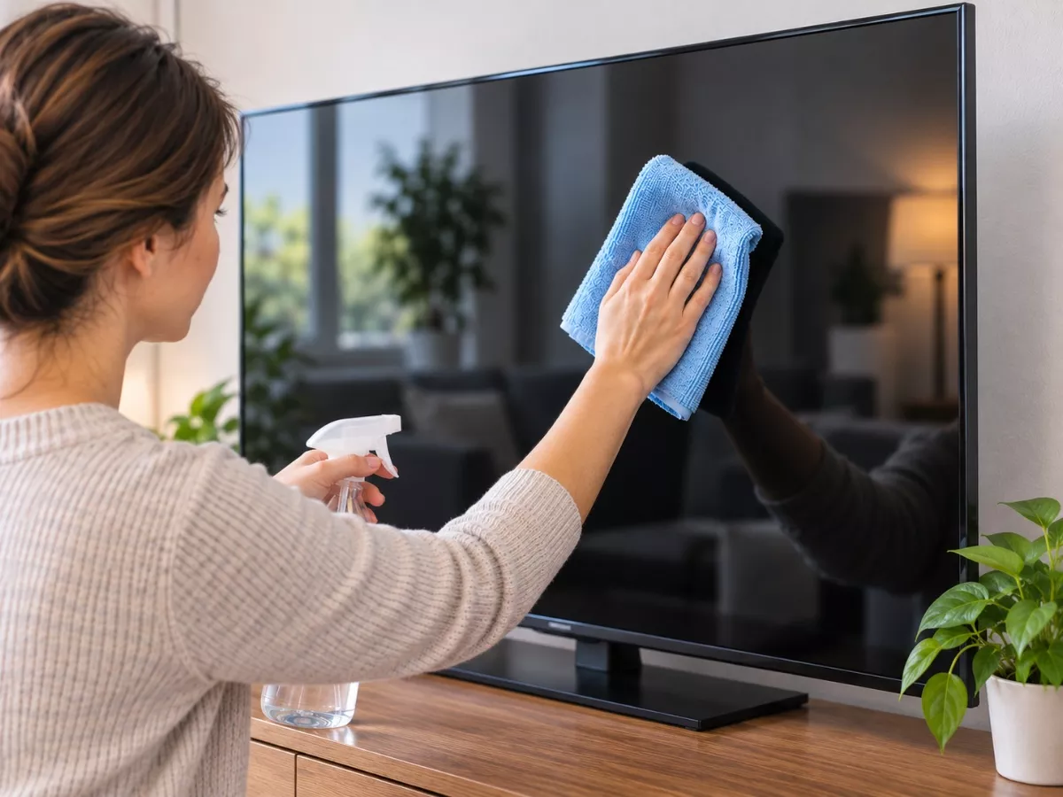 Fernsehbildschirm Reinigen